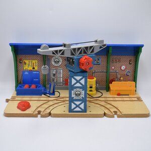 Sodor Steamworks Repair and Go Station - Thomas & Friends Wooden Railway Trains